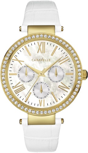 Caravelle New York Leather Women S Watch 44N104