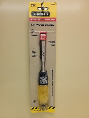 #ad #ad Stanley 5 8quot; Wood Chisel Contractor Grade 16 906 New Old Stock USA $26.63