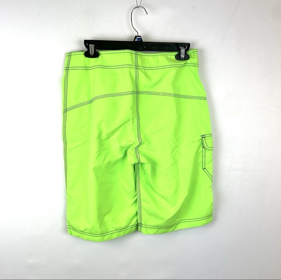 Hurley Men’s 22 Inch Neon Green Boardshorts Size 28 eBay