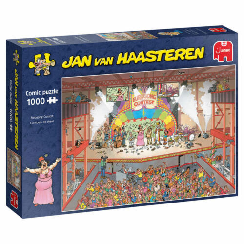 Juegos Jumbo Jan van Haasteren - Eurosong Contest Puzzle Juego de Puzzle 1000 piezas - Imagen 1 de 4