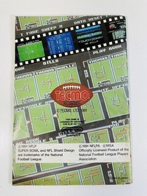 Super Tecmo Bowl Nintendo NES Instructions Manual Booklet Tecmo All Inserts