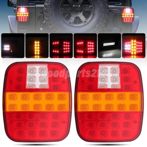 2x 39 LED Brake Tail Light Turn License Plate Lamp For Jeep Wrangler CJ TJ YJ JK - Picture 2 of 11