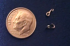 HIGH QUALITY Sulser Saddlery Traditional 1:9 Model Horse Scale HOOKS Silver-tone