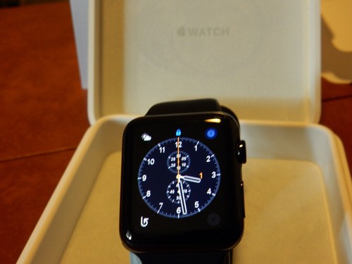 Apple Watch 316L 42 mm space black ceramic/steel sport brand | eBay