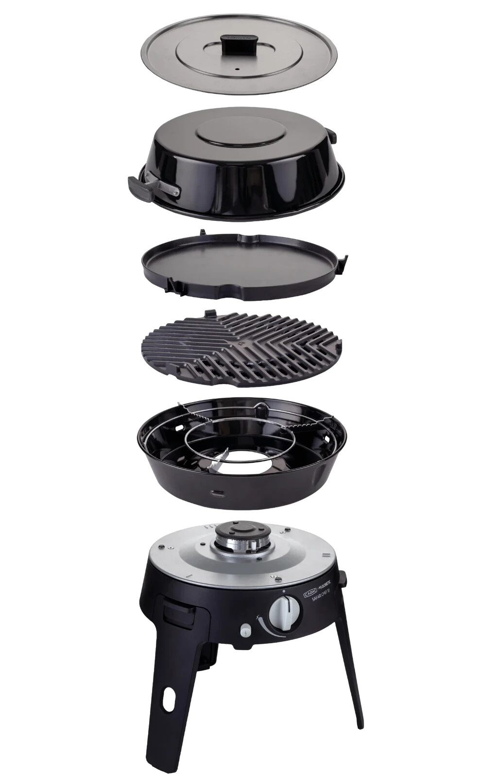 Cadac Safari Chef 30 Deluxe Pro QR – Portable LPG Camping BBQ with Quick Release