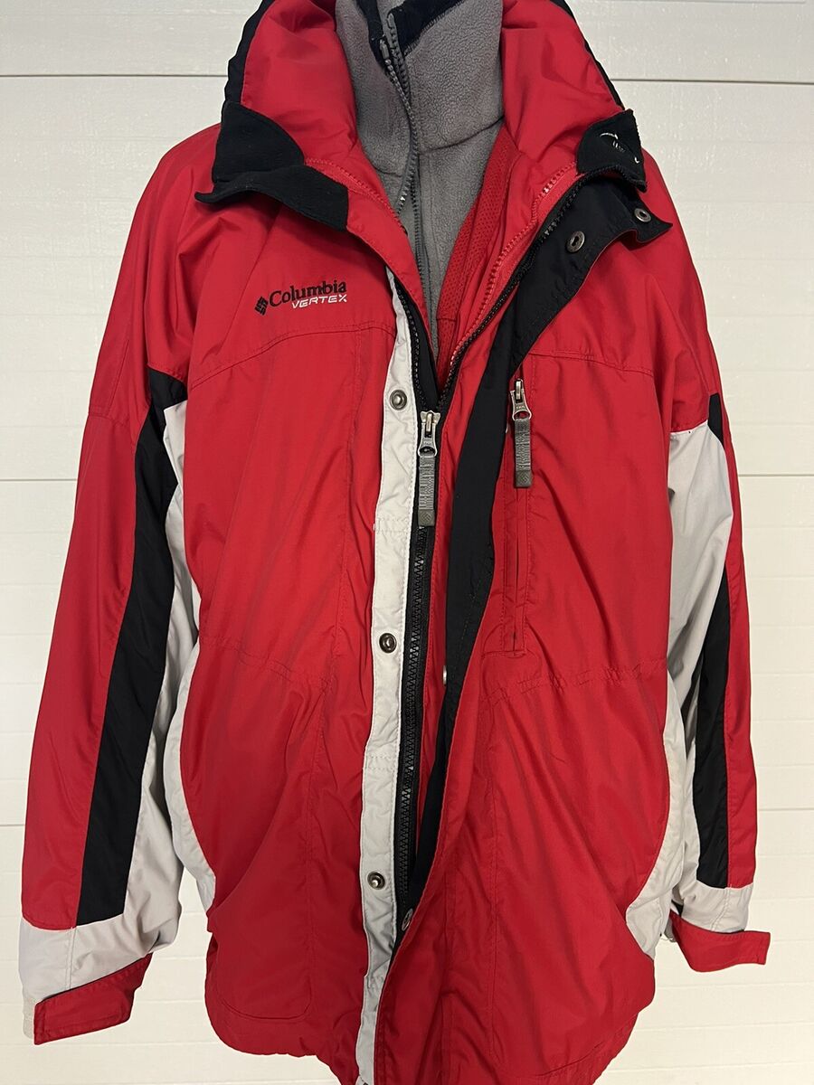 Columbia Vertex Core Bugaboo Mens L Interchange Jacket Red Columbia Vertex Core Bugaboo Mens L Interchange Jacket Red