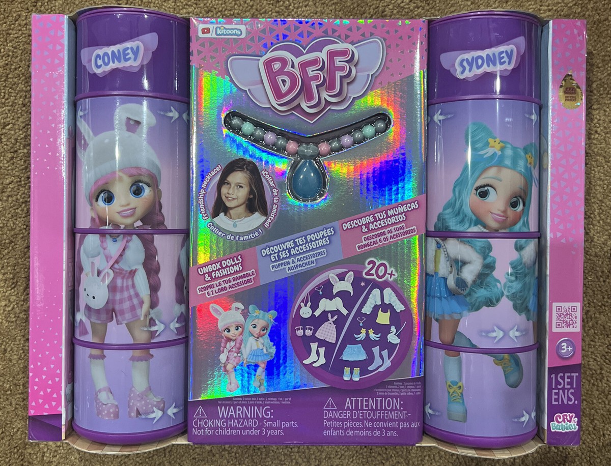 BFF by Cry Babies 2pk Coney and Sydney 8 inch Fashion Dolls