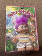 Vintage 1992 Fairy Tale Trolls Troll Doll with Pink Hair - Damaged Package Rare