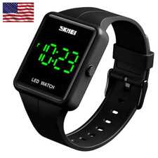 Waterproof Wristwatch LED Digital Watch Date Time 3Bar Men Women Sports Watches