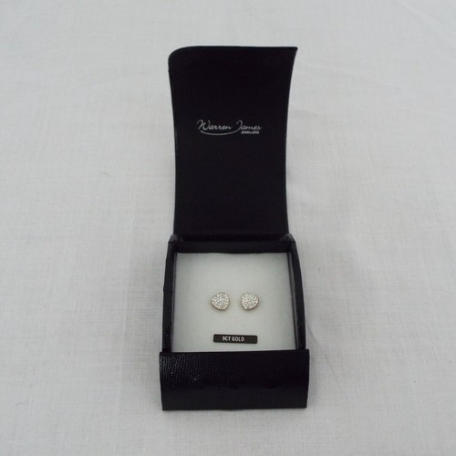 Warren James 9ct Gold Earrings Heart 