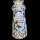 IE&C Co Nippon Era Art Nouveau Vase Early 1900 Exquisite Gilded Gold and Beading