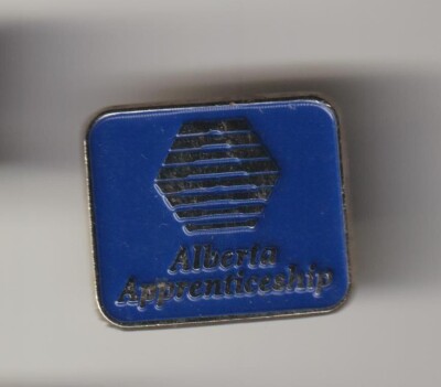 Alberta Apprenticeship Metal Pin Pinback-Used-VG-FREE SHIPPING