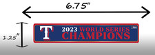 ** 2 - PACK ** Texas Rangers World Series Champions 2023 Vinyl Sticker Banner