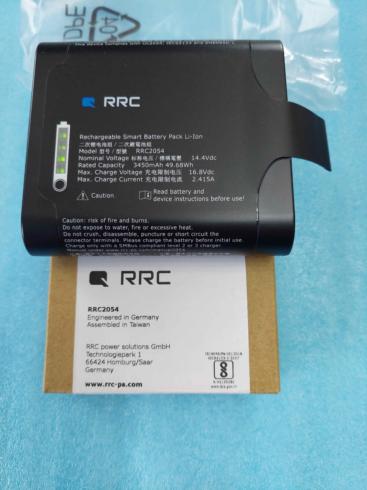 Bloc-batterie standard RRC2054 Rechargeable Smart Battery Pack Li-Ion 14.4Vdc