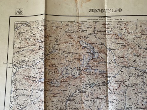 ANTICA CARTINA GEOGRAFICA MONGUELFO ISTITUTO GEOGRAFICO MILITARE 1931 - Imagen 2 de 9