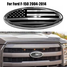 4L34-15402A-CA For Ford F-150 FRONT GRILL Tailgate US Flag Oval Emblem Badge