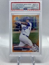 Willie Calhoun 2017 Bowman Chrome Prospects Mega Orange Refractor 11/25 PSA 10