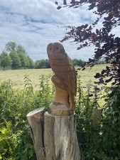 Wooden Owl Chainsaw Carving
