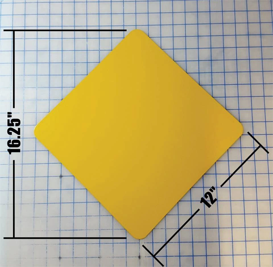 Letrero de aluminio Diag Deer Crossing 16" - hogar garaje granja decoración de carreteras Foto 4 de 4