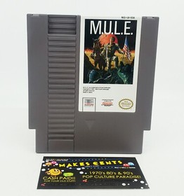 M.U.L.E. MULE (Nintendo Entertainment System, 1990) NES CIB - ADULT OWNED NICE!