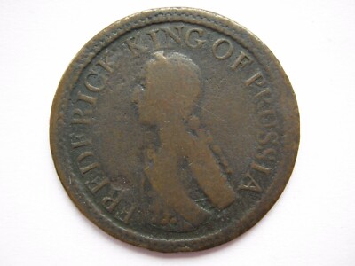 1758 Friedrich König von Preußen Medailleur 27mm Kupfer
