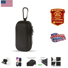 Elegant Portable EVA Hard Shell Case with Dual Zipper for Electronics Storage