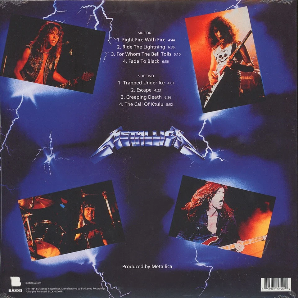 Metallica - Ride The Lightning (Vinyl LP - 1984 - US - Reissue) - Bild 2 von 2