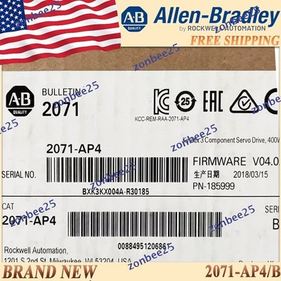 New Sealed AB 2071-AP4/B Kinetix 3 400W Component Servo Drive 2071AP4 serB