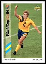 Tomas Brolin 1993 Upper Deck Fuji World Cup Preview  #F17 Sweden