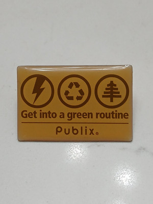 Publix Super Market Publix collectible Get Into The Green Routine Vintage  Pin