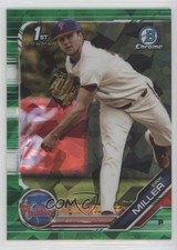 2019 Bowman Chrome Draft Sapphire Edition Green 19/50 Erik Miller #BDC-191 0d9j