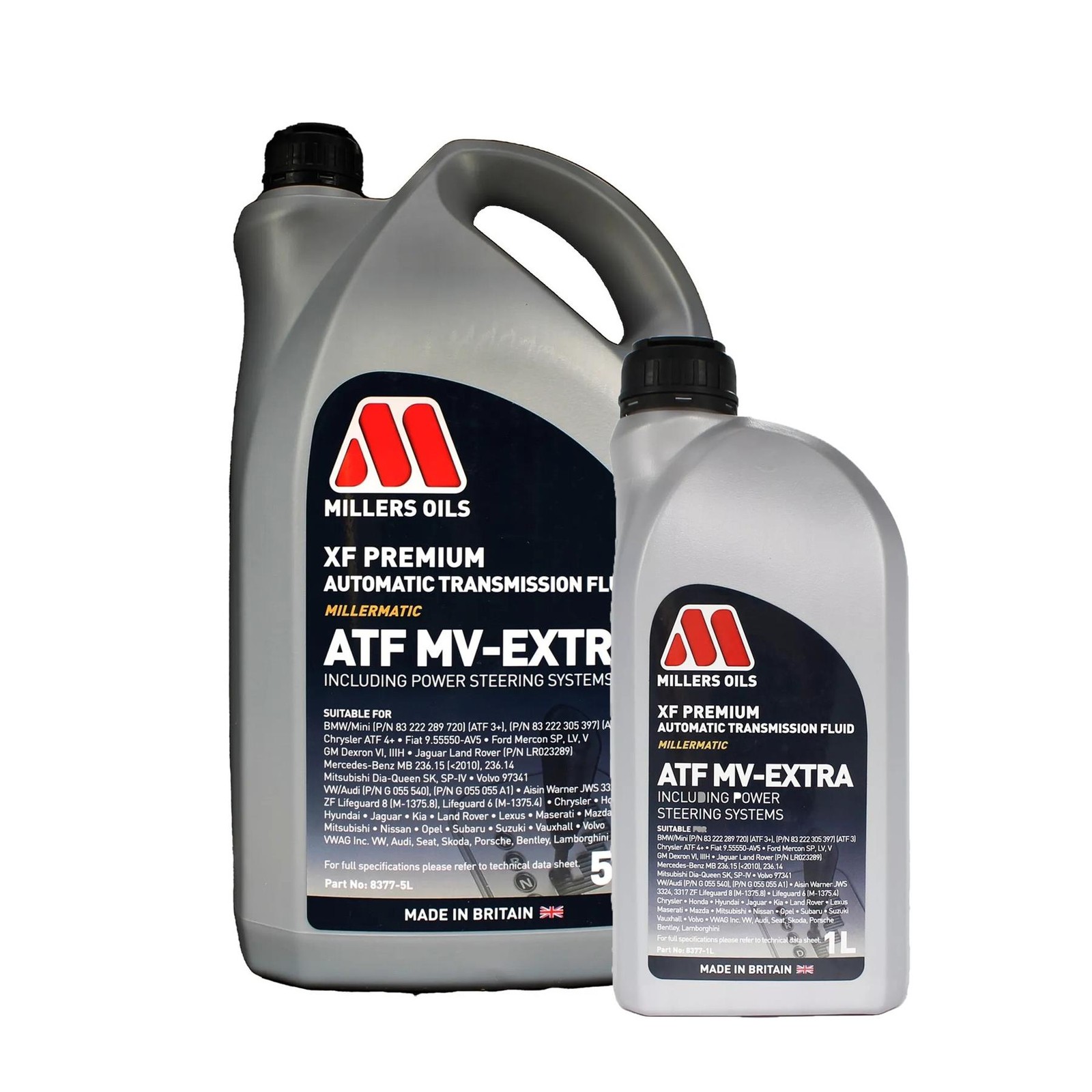 Millers Oils XF Premium ATF MV-Extra Automatic Transmission Gearbox Oil Fluid 6L