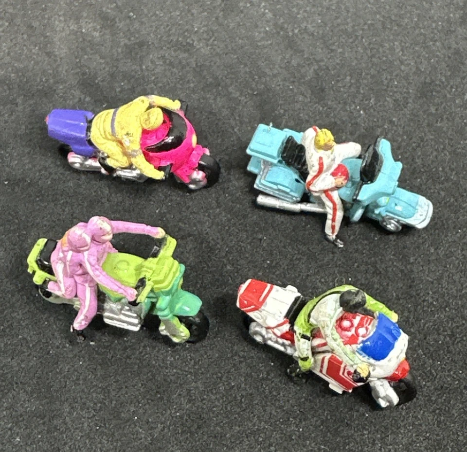 Micro Machines Drivers Riders Collection #1 Set Of 4 Motorcycles, 1992 Galoob - Image 3 of 4