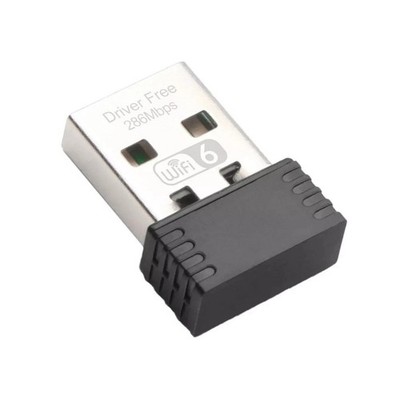 USB 2.0 WiFi 6 Network Adapter 286Mbps Wireless Dongle 2.4GHz for Windows 11