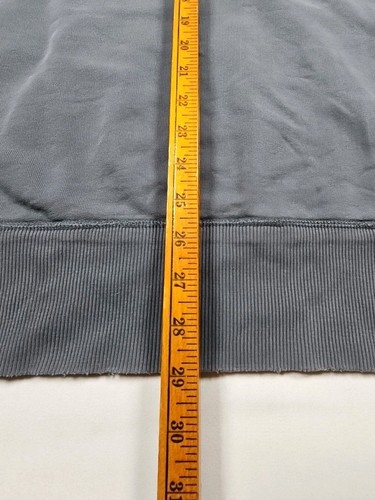 Vintage American Eagle Herren Y2K Distressed Heavyweight Hoodie Sweatshirt grau Gr. XL - Bild 11 von 12