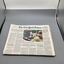 September 25, 2002 The New York Times War On Terror Full-Newspaper
