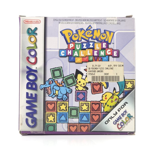 Nintendo Game Boy Color Spiel: Pokemon Puzzle Challenge - Gbc Ovp (Pal Eur)-image