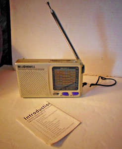 BELL & HOWELL 9 BAND WORLD RECEIVER-FM/MW/SW WITH INSTRUCTIONS