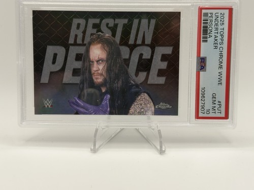 PSA 10 2025 Topps Chrome WWE Undertaker Persona "Rest In Peace" 