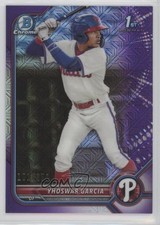 2022 Bowman Chrome Prospects Mega Box Purple Mojo Refractor Yhoswar Garcia 0ba8
