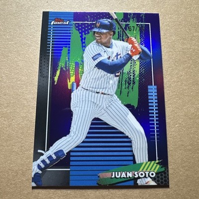 2026 Topps Finest Juan Soto Common Purple Refractor /75 #18 New York Mets