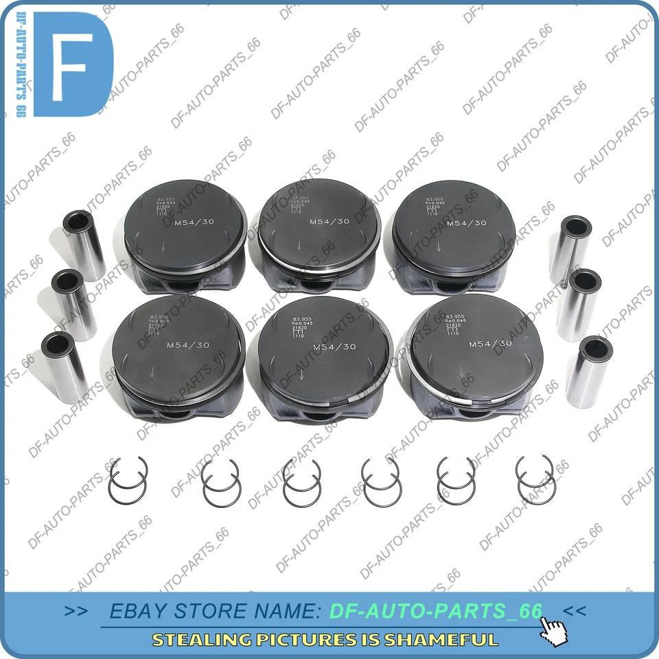 Juego de anillos de pistón OEM STD Φ84 mm para BMW 330Ci X3 X5 Z4 E36 E46 E85 M54B30 3,0 L Foto 2 de 4
