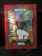 2024 Panini Prizm - Gino Groover #91 Numbered /399 Ruby Wave Prizm (RC) Arizona 