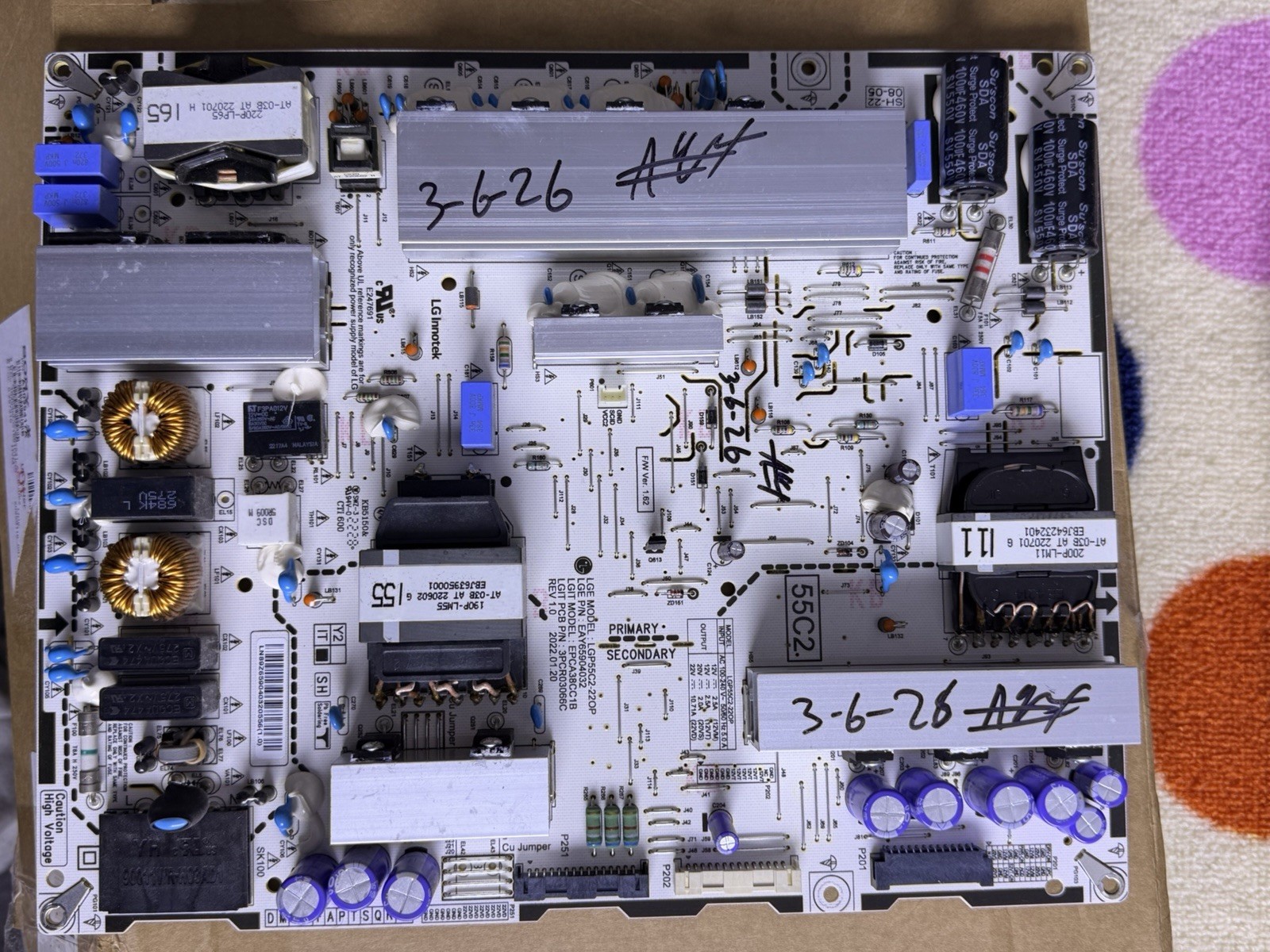 OLED Original 55c2 Power Bored Also Use 55c3 As Well Used