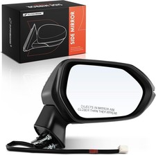 A-Premium Passenger Side Power Door Mirror - Compatible Side, Black