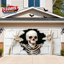 6 x 13 ft Halloween Garage Door Decorations Halloween decorations Witch Door Cov