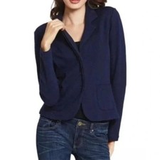 Cabi Navy Breakthrough Jacket Style 902 Knit Cardigan 3 Button Blazer Size S