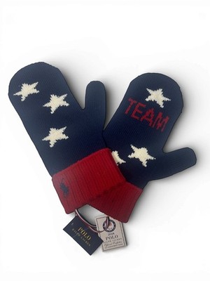 Polo Ralph Lauren USA Official 2018 Paralympic Olympic  Winter Wool Gloves New L