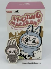 Pop Mart Labubu The Monsters Exciting Macaron Plush Pendant - SESAME BEAN