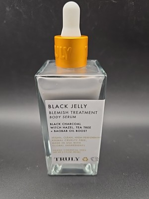 Truly Organic Beauty Black Jelly Blemish Treatment Body Serum+Boost~ Charcoal
